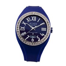 Boxer Milano Unisex Quartz with Blue Dial Analogue Display and Blue Rubber Strap BOX 40 Z BL