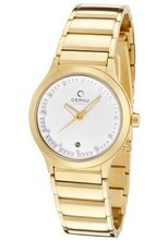 Infinity White Dial Gold Tone Ion Plated Stainless Steel